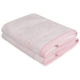  Sultan - White WhitePink Bath Towel Set (2 Pieces) Cene