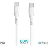 Pluginn Data kabl PI-PD 60W Type C na Type C beli 2m | ePonuda.com