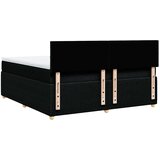  Krevet s oprugama i madracem crni 180x200 cm od tkanine | shoptok.hr