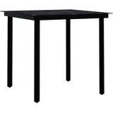  3-dijelni vrtni blagovaonski set crni | shoptok.hr