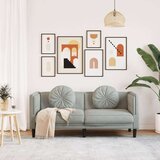 vidaXL Dvosjed s jastucima svijetlosivi baršun | shoptok.hr