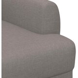  Ljubavni kauč s gumbima Sivosmeđa 116 x 67 x 80 cm Tkanina | shoptok.hr
