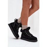 Big Star Women's Suede Snow Boots On Platform With Fur Cene