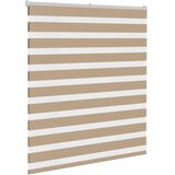 Zebra zavjesa Pješčano smeđa 120x100 cm Širina tkanine 115,9 cm Poliester | Shoptok.si