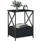  Nočna mizica 2 kosa črna 50x41x65 cm inženirski les, (20809086) | Shoptok.si