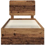  Krevetna konstrukcija Staro drvo 90 x 190 cm Čvrsto borovo drvo | shoptok.hr