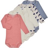 Petit Bateau Pižame & Spalne srajce BODY US ML BALEINE PACK X5 Večbarvna Cene