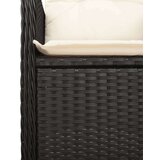  11-dijelni vrtni bistro set od poliratana s jastucima crni | shoptok.hr