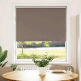 Rolo zavjesa za zamračivanje boje kave 90x175 cm Širina tkanine 85,7 cm Poliester | Shoptok.si