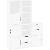vidaXL Stranska omarica 5 kosi "ODDA" bela 40x24x79 cm trdna borovina | Shoptok.si