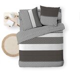 Douceur d intérieur Črno-bela bombažna posteljnina za zakonsko posteljo/podaljšana z rjuho/6-delna 240x220 cm Meiko – | Shoptok.si