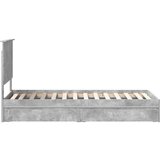  Krevet s od storage Betonski sivi 75 x 190 cm Konstruirano drvo | shoptok.hr