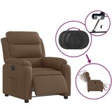  Električni naslonjač od tkanine smeđi | shoptok.hr