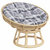  Okrugli jastuk sivog kariranog uzorka Ø 100 x 11 cm Oxford tkanina | shoptok.hr