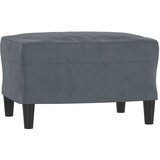  Trosjed s tabureom tamnosivi 180 cm baršunasti | shoptok.hr