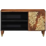 TV ormar Medeno smeđa 80 x 33 x 46 cm Čvrsto drvo manga | shoptok.hr