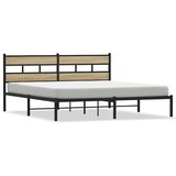  Metalni okvir kreveta bez madraca boja hrasta sonome 180x200 cm | shoptok.hr