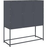 vidaXL Komoda antracitna 100,5x39x107 cm hladno valjano jeklo | Shoptok.si