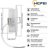 HCFEI 6x 82 mm vgradni LED reflektor - 3000 K | Shoptok.si