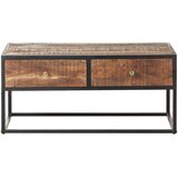  Stolić za kavu 90 x 50 x 40 cm od grubog drva bagrema | shoptok.hr