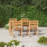  Jedilna garnitura 5-delna trdna tikovina | Shoptok.si