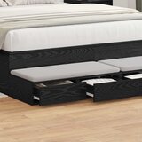  Ladice za krevet s ladicama Crni hrast 150 x 36,5 x 16,5 cm | shoptok.hr