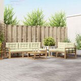  Set vanjskih sofa 6 kom. Bijela i krem | shoptok.hr