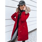 DStreet Kurtka zimowa damska parka NADER czerwona | shoptok.hr