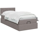  Podesivi krevet s madracem Sivosmeđa 100 x 200 cm Tkanina | shoptok.hr