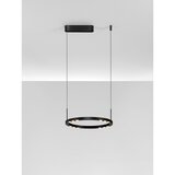 Nova Luce Mat crna LED viseća svjetiljka aluminijska s mogućnosti zatamnjivanja ø 40 cm Lunette – | shoptok.hr