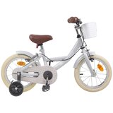 vidaXL Otroško Kolo 16 Palcev za 4-6 let Svetlo siva - - Svetlo siva - 11.5 - 112,5 x 51 x 75 cm - 2025--v1 | Shoptok.si