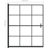Pregrada za tuš ESG 116 x 140 cm crna | Eponuda.com