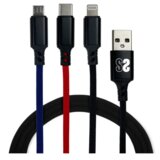 Subblim Kabel Premium 3in1 (Micro USB+tipa C+osvetlitev), (21090663) | Shoptok.si