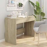 vidaXL Pisalna miza sonoma hrast 101x50x76,5 cm iverna plošča | Shoptok.si
