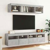TV ormarić s LED svjetlima siva boja betona 80x30x40 cm | shoptok.hr