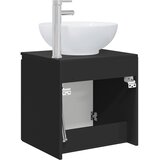  Umivaonik s policom Crna 49,5 x 44,5 x 65 cm Konstruirano drvo | Eponuda.ba
