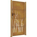  Vrtna vrata 100x200 cm Corten čelik dizajn trave | shoptok.hr