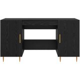  Stol s policom Crni hrast 140 x 50 x 75 cm Konstruirano drvo | shoptok.hr