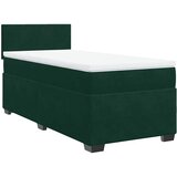 Box spring krevet s madracem tamnozeleni 80 x 200 cm baršunasti | shoptok.hr