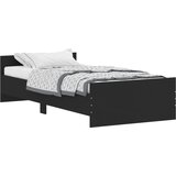 Maison Chic Posteljni okvir - Dvoposteljna postelja - Zakonska postelja črn 120x200 cm inženirski les-J13716, (21773706) | Shoptok.si