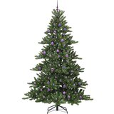 vidaXL Umjetno božićno drvce s nogom with LEDs s stalakom 240cm PVC | shoptok.hr