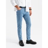 Ombre Classic men's SLIM FIT jeans with elastane - light blue Cijene