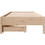 vidaXL Okvir kreveta bez madraca 75 x 190 cm od masivne borovine | shoptok.hr