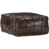 vidaXL Tabure tamnosmeđi 60 x 60 x 30 cm od prave kozje kože Cijene