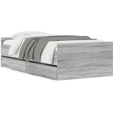  Okvir kreveta s ladicama siva boja hrasta 90x200 cm | Eponuda.com