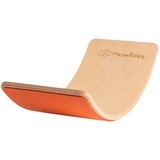 MeowBaby Drsna ravnotežna deska za otroke ® Montessori 80x30 cm, ravnotežna deska s flisom, oranžna, (20734420) Cene