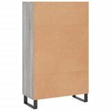  Visoka komoda siva boja hrasta 69,5x31x115 cm konstruirano drvo | shoptok.hr