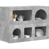  Strani šal Betonsko siva 80,5 x 35 x 59 cm Konstruiran les, (5000107985) | Shoptok.si