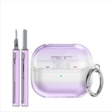 INF Zamenljivi/združljivi deli – Samsung Galaxy Buds3 TPU zaščitni ovitek, prozorno vijoličen, 3-delni komplet, vodoodporen Pink, (5000244665) Cene