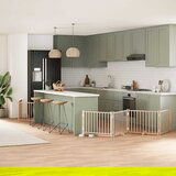 vidaXL Ograda za pse z vrati zložljiva 8 panelov 640 cm topolovina | Shoptok.si